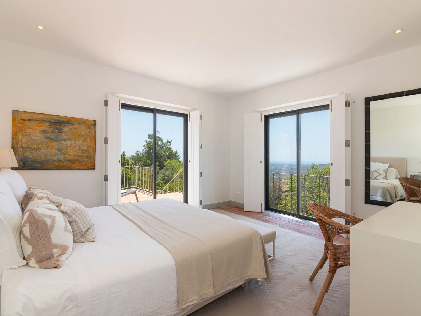 A real bedroom at the villa