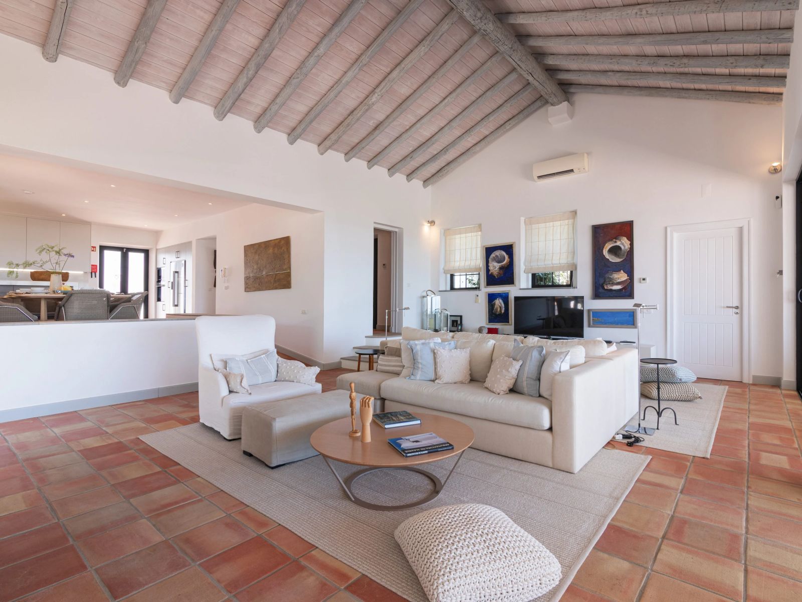 The villa's living room